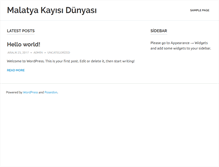 Tablet Screenshot of malatyakayisidunyasi.com